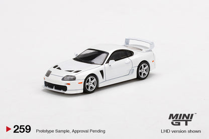 Mô hình xe Mini GT 1:64 Toyota TRD 3000GT Super White - MGT00259