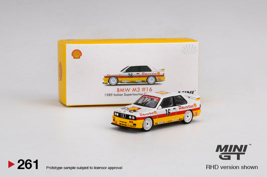 Mô hình xe Mini GT 1:64 BMW M3 #16 Shell 1989 Italian Supertouring Championship - MGT00261