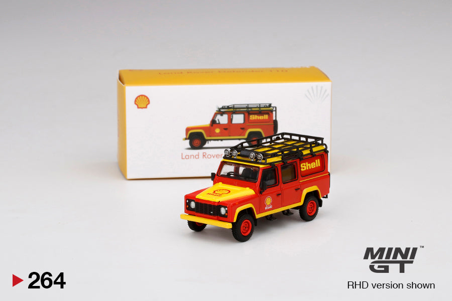 Mô hình xe Mini GT 1:64 Land Rover Defender 110 Shell Oil - MGT00264