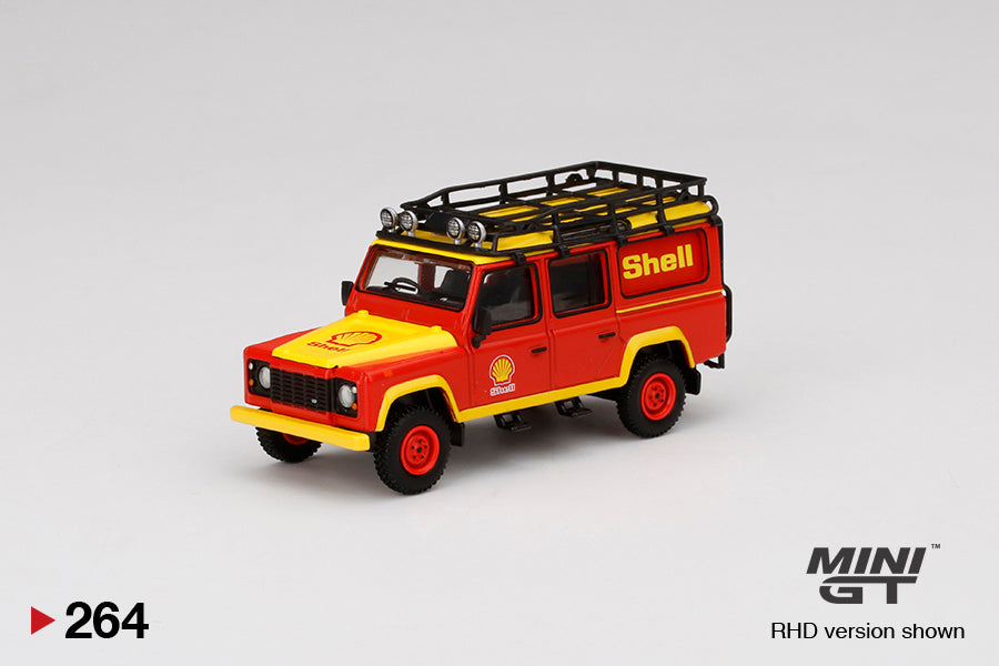 Mô hình xe Mini GT 1:64 Land Rover Defender 110 Shell Oil - MGT00264