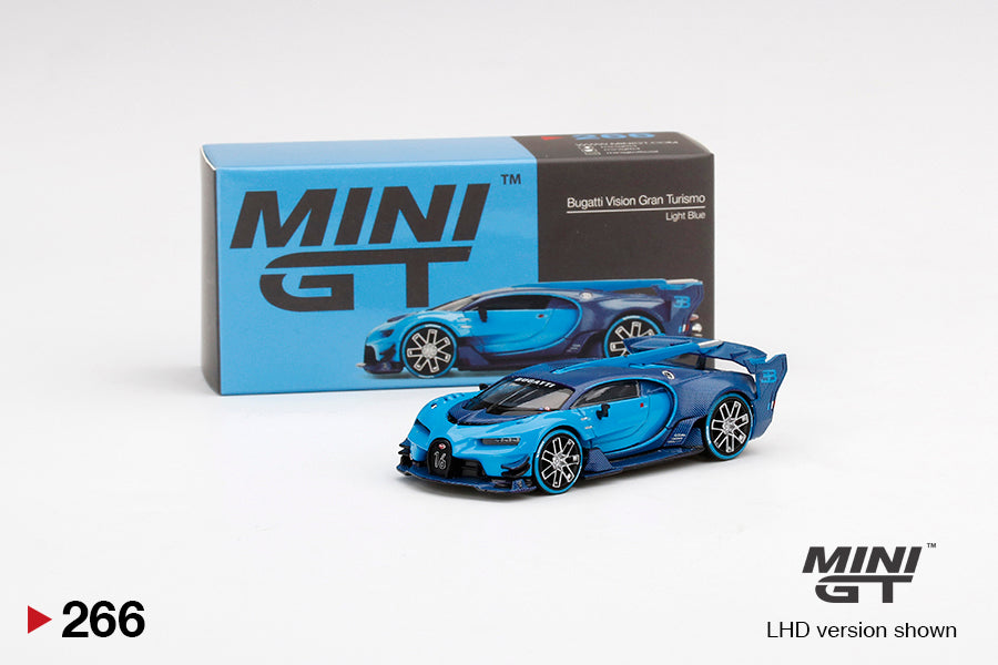 Mô hình xe Mini GT 1:64 Bugatti Vision Gran Turismo Light Blue - MGT00266