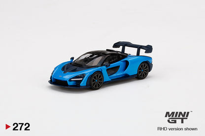 Mô hình xe Mini GT 1:64 McLaren Senna Cerulean Blue - MGT00272-R