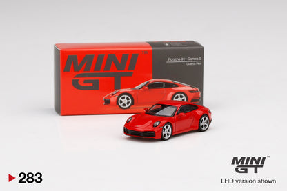 Mô hình xe Mini GT 1:64 Porsche 911 (992) Carrera S Guards Red - MGT00283