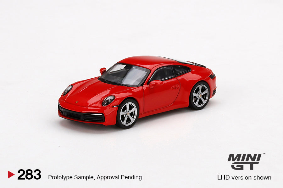 Mô hình xe Mini GT 1:64 Porsche 911 (992) Carrera S Guards Red - MGT00283