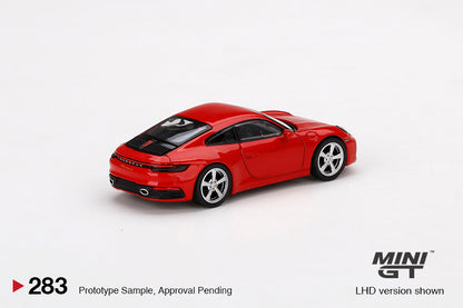 Mô hình xe Mini GT 1:64 Porsche 911 (992) Carrera S Guards Red - MGT00283