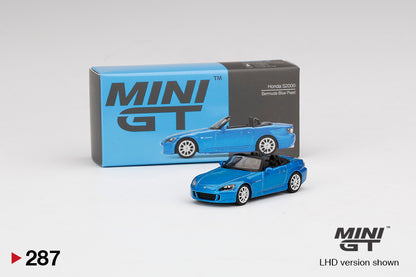 Mô hình xe Mini GT 1:64 Honda S2000 (AP2) Laguna Blue Pearl - MGT00287