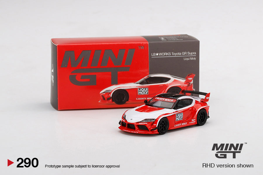 Mô hình xe Mini GT 1:64 LB★WORKS Toyota GR Supra Liqui Moly - MGT00290