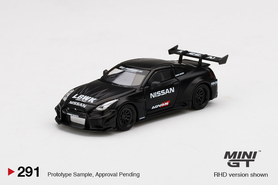 Mô hình xe Mini GT 1:64 LB-Silhouette WORKS GT NISSAN 35GT-RR Ver.2 Matt Black LBWK - MGT00291