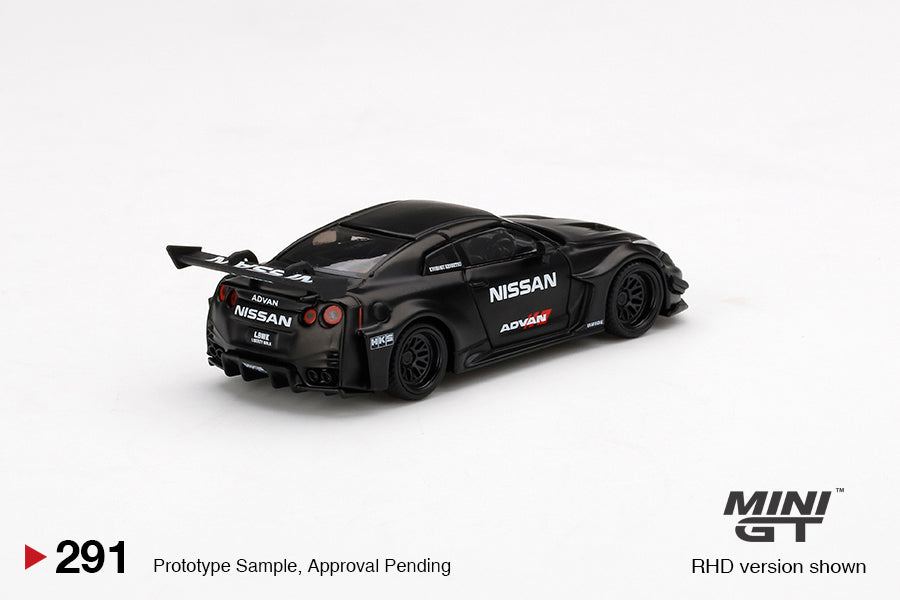 Mô hình xe Mini GT 1:64 LB-Silhouette WORKS GT NISSAN 35GT-RR Ver.2 Matt Black LBWK - MGT00291