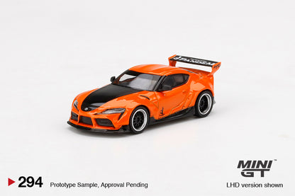 Mô hình xe Mini GT 1:64 Pandem Toyota GR Supra V1.0 Orange - MGT00294