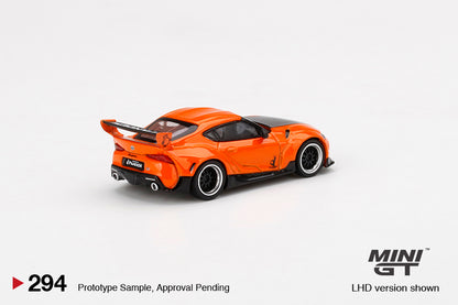 Mô hình xe Mini GT 1:64 Pandem Toyota GR Supra V1.0 Orange - MGT00294