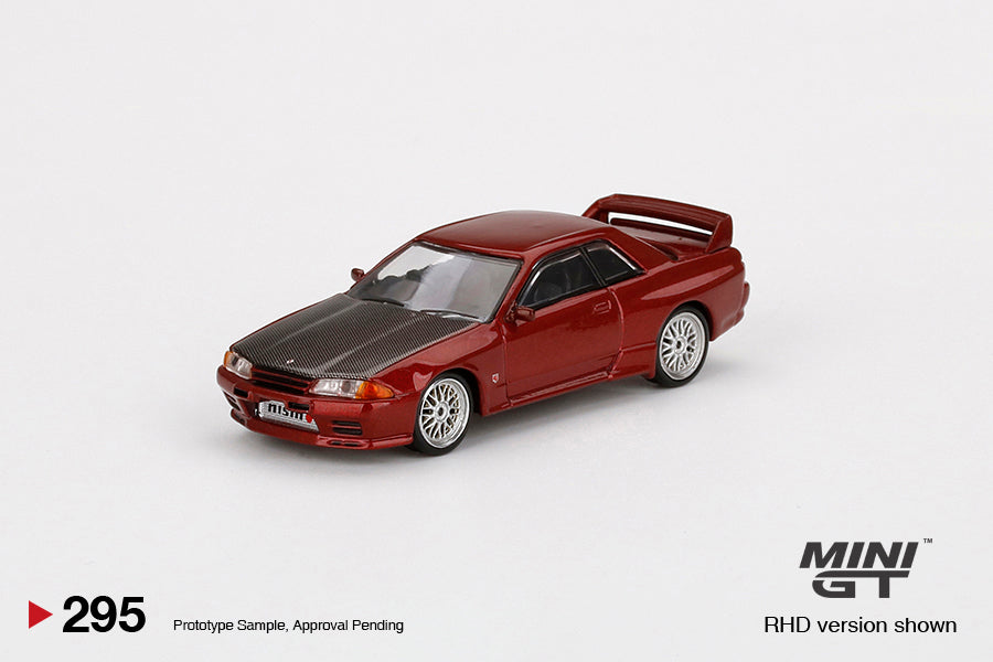 Mô hình xe Mini GT 1:64 Nissan Skyline GT-R (R32) Red Pearl w/ BBS LM Wheel - MGT00295
