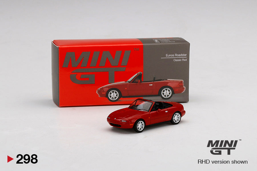 Mô hình xe Mini GT 1:64 Eunos Roadster Classic Red - MGT00298
