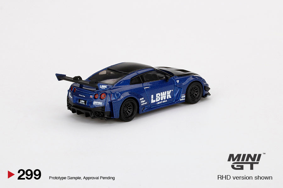 Mô hình xe Mini GT 1:64 LB-Silhouette WORKS GT NISSAN 35GT-RR Ver.2 LBWK Blue - MGT00299