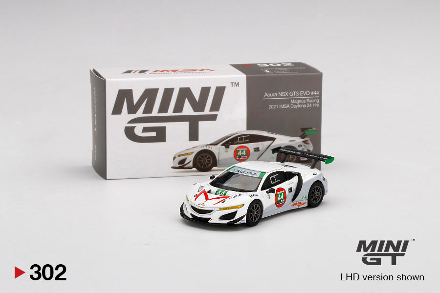 Mô hình xe Mini GT 1:64 Acura NSX GT3 EVO #44 2021 IMSA Daytona 24 Hrs - MGT00302