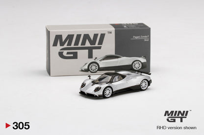 Mô hình xe Mini GT 1:64 Pagani Zonda F Silver - MGT00305