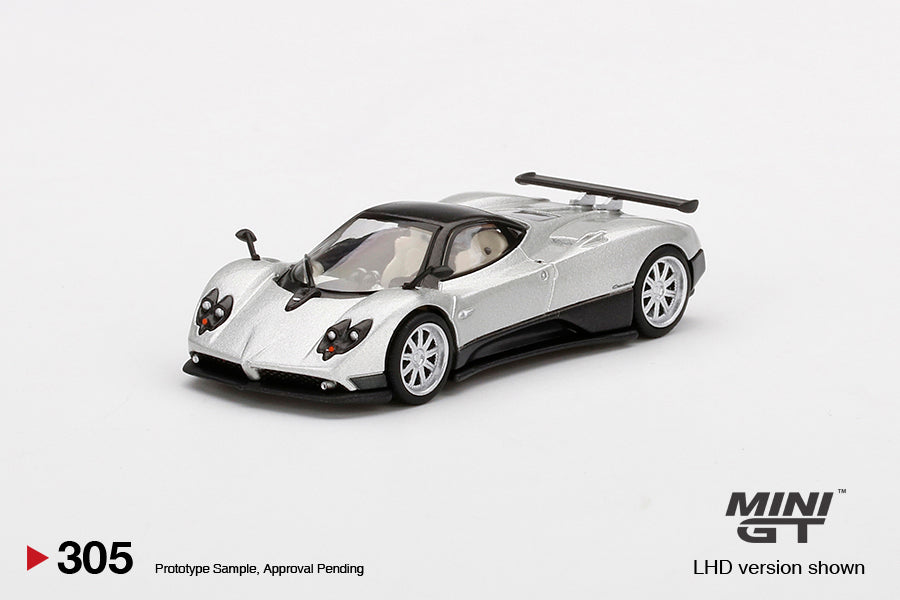 Mô hình xe Mini GT 1:64 Pagani Zonda F Silver - MGT00305