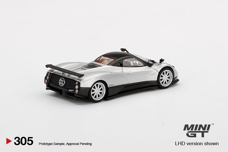 Mô hình xe Mini GT 1:64 Pagani Zonda F Silver - MGT00305