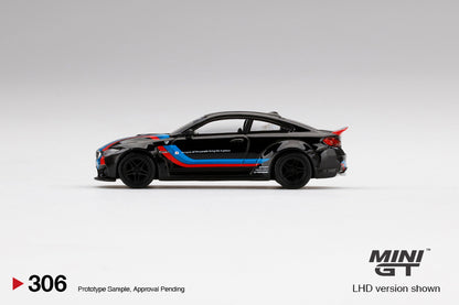 Mô hình xe Mini GT 1:64 LB★WORKS BMW M4 Black W/ M Stripe - MGT00306