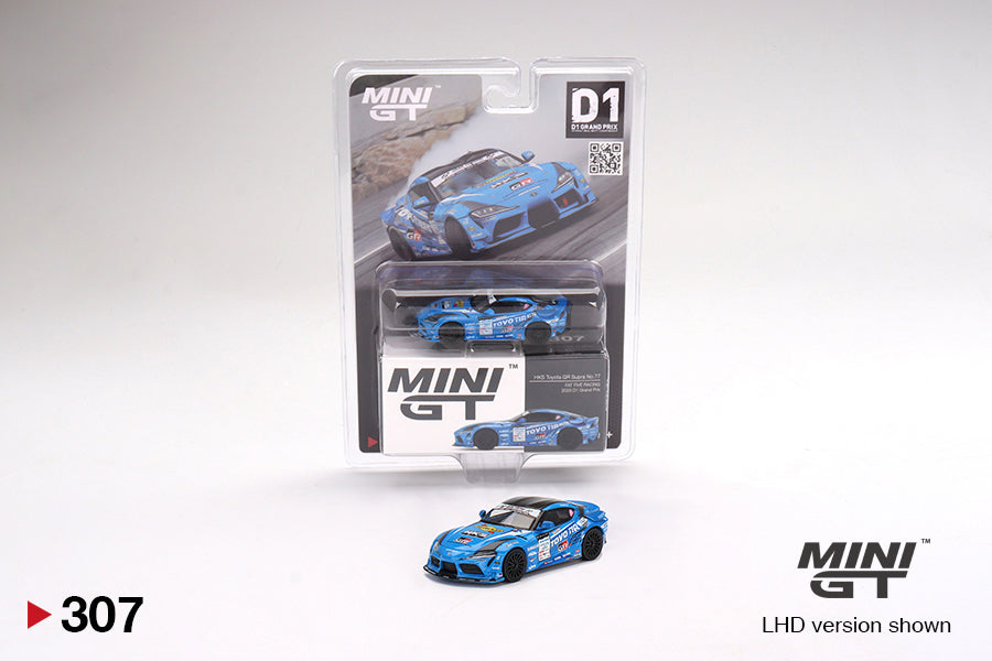 Mô hình xe Mini GT 1:64 HKS Toyota GR Supra No.77 FAT FIVE RACING 2020 D1 Grand Prix - MGT00307-D1