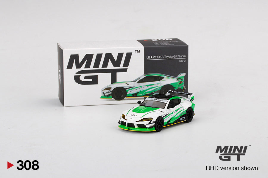 Mô hình xe Mini GT 1:64 LB★WORKS Toyota GR Supra CSR2 - MGT00308