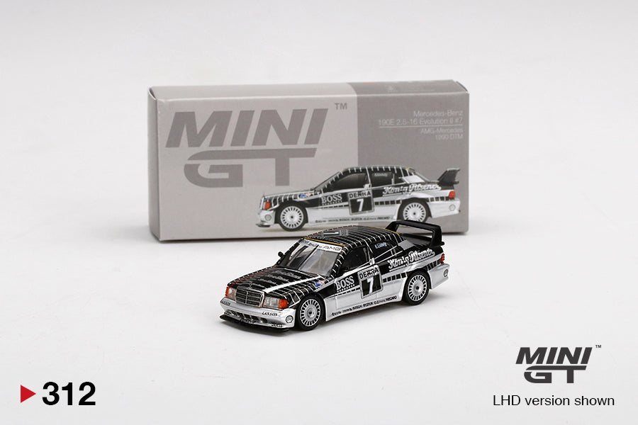 Mô hình xe Mini GT 1:64 Mercedes-Benz 190E 2.5-16 Evolution II #7 AMG-Mercedes 1990 DTM - MGT00312