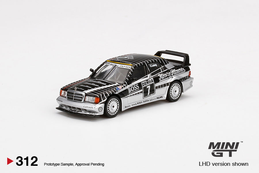 Mô hình xe Mini GT 1:64 Mercedes-Benz 190E 2.5-16 Evolution II #7 AMG-Mercedes 1990 DTM - MGT00312