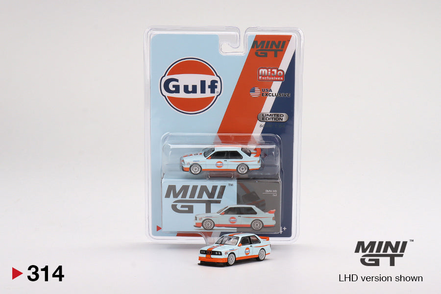 Mô hình xe Mini GT 1:64 BMW M3 E30 Gulf - MGT00314