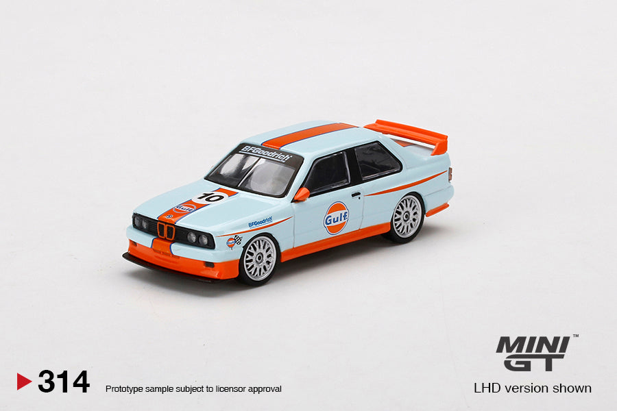 Mô hình xe Mini GT 1:64 BMW M3 E30 Gulf - MGT00314