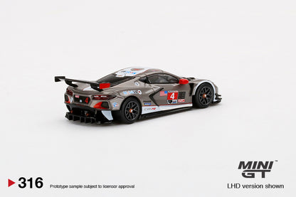 Mô hình xe Mini GT 1:64 Chevrolet Corvette C8.R #4 2021 IMSA Sebring 12 Hrs - MGT00316