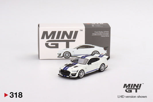 Mô hình xe Mini GT 1:64 Ford Shelby GT500 Dragonsnake Concept Oxford White - MGT00318