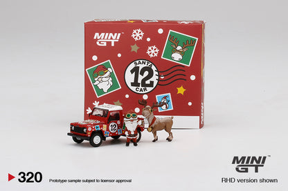 Mô hình xe Mini GT 1:64 Land Rover Defender 90 Pickup - 2021 Christmas Edition - MGT00320
