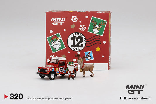 Mô hình xe Mini GT 1:64 Land Rover Defender 90 Pickup - 2021 Christmas Edition - MGT00320