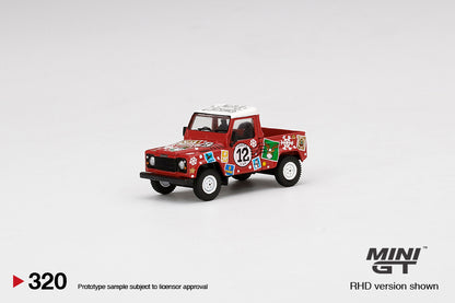 Mô hình xe Mini GT 1:64 Land Rover Defender 90 Pickup - 2021 Christmas Edition - MGT00320