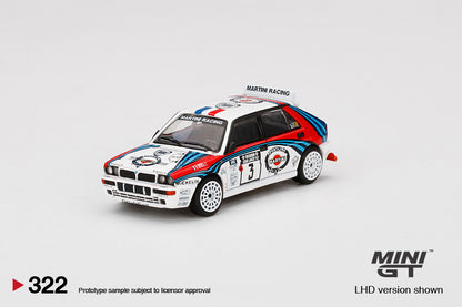 Mô hình xe Mini GT 1:64 Lancia Delta HF Integrale Evoluzione 1992 Rally 1000 Lakes Winner #3 - MGT00322
