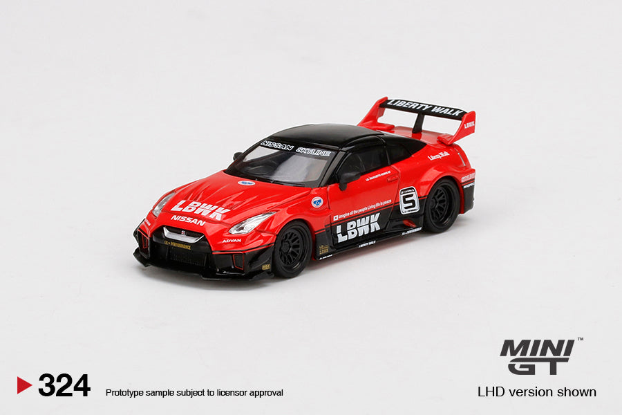Mô hình xe Mini GT 1:64 LB-Silhouette WORKS GT NISSAN 35GT-RR Ver.1 Red/Black - MGT00324