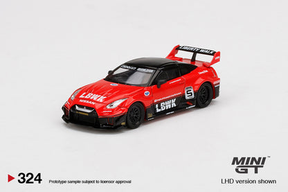 Mô hình xe Mini GT 1:64 LB-Silhouette WORKS GT NISSAN 35GT-RR Ver.1 Red/Black - MGT00324