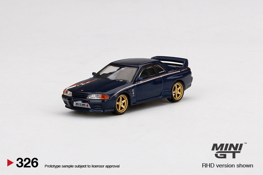 Mô hình xe Mini GT 1:64 Nissan Skyline GT-R (R32) Nismo S-Tune Dark Blue - MGT00326