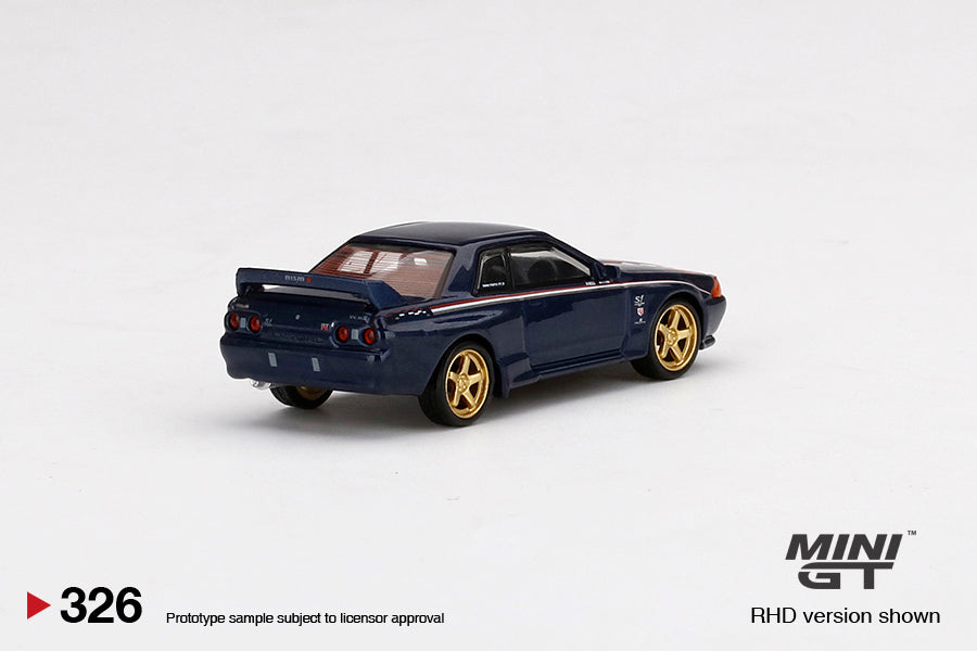 Mô hình xe Mini GT 1:64 Nissan Skyline GT-R (R32) Nismo S-Tune Dark Blue - MGT00326