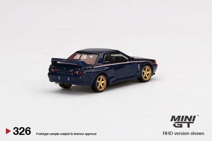 Mô hình xe Mini GT 1:64 Nissan Skyline GT-R (R32) Nismo S-Tune Dark Blue - MGT00326