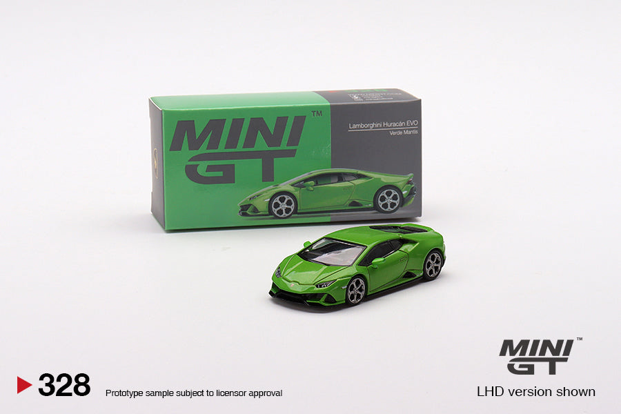 Mô hình xe Mini GT 1:64 Lamborghini Huracán EVO Verde Mantis - MGT00328