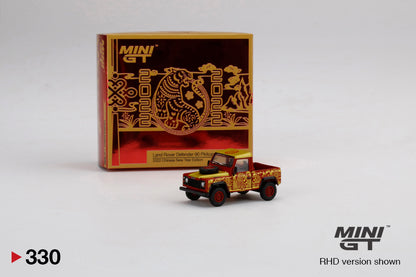 Mô hình xe Mini GT 1:64 Land Rover Defender 90 Pickup - 2022 Chinese New Year Edition - MGT00330-R