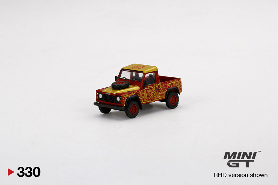 Mô hình xe Mini GT 1:64 Land Rover Defender 90 Pickup - 2022 Chinese New Year Edition - MGT00330-R