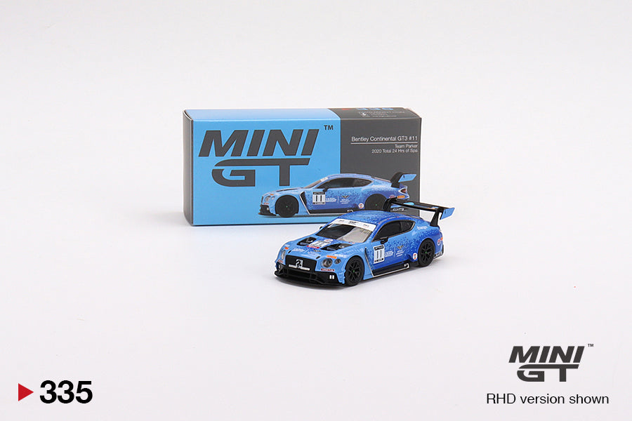 Mô hình xe Mini GT 1:64 Bentley Continental GT3 #11 2020 Total 24 Hrs of Spa - MGT00335