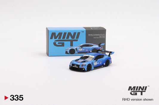 Mô hình xe Mini GT 1:64 Bentley Continental GT3 #11 2020 Total 24 Hrs of Spa - MGT00335