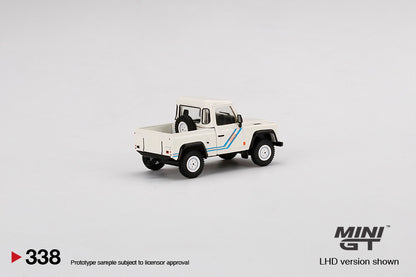 Mô hình xe Mini GT 1:64 Land Rover Defender 90 Pickup White - MGT00338