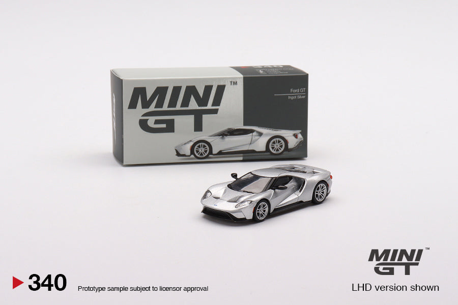 Mô hình xe Mini GT 1:64 Ford GT Ingot Silver - MGT00340