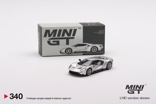 Mô hình xe Mini GT 1:64 Ford GT Ingot Silver - MGT00340