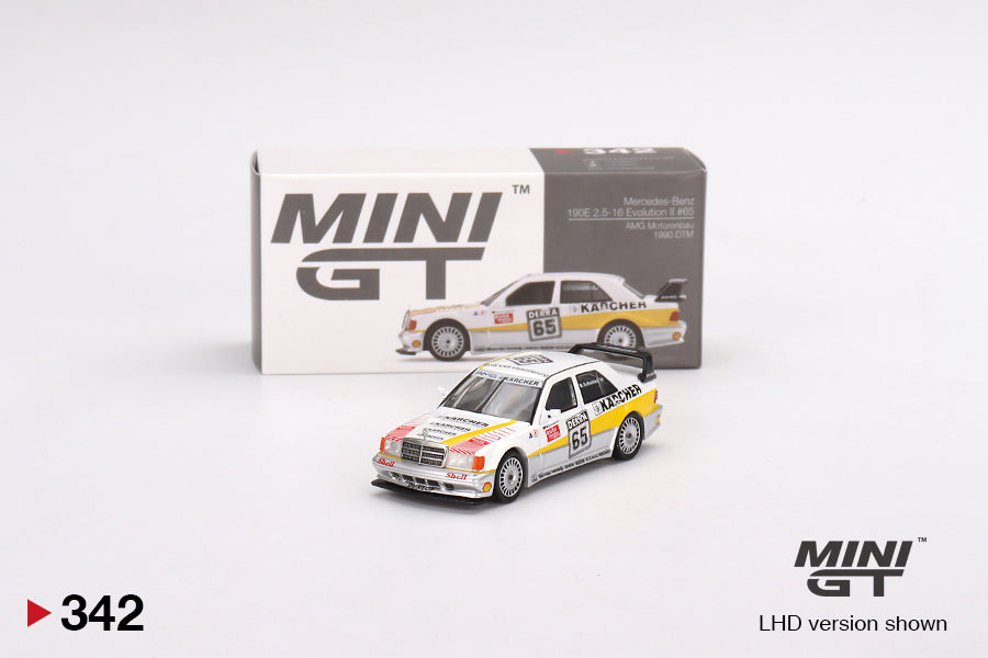 Mô hình xe Mini GT 1:64 Mercedes-Benz 190E 2.5-16 Evolution II #65 AMG Motorenbau 1990 DTM - MGT00342
