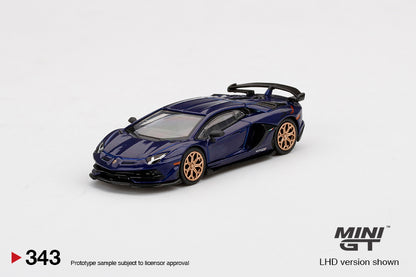 Mô hình xe Mini GT 1:64 Lamborghini Aventador SVJ Viola Aletheia - MGT00343